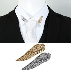 Для мужчин стильные свадебные галстук для делового костюма крыло галстук бары булавки застежка подарок интимные аксессуары