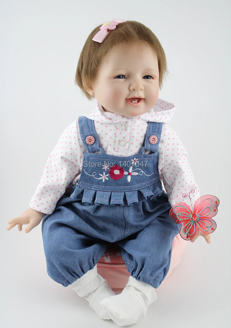 Buy Fashion 22" child love doll silicone Reborn babies