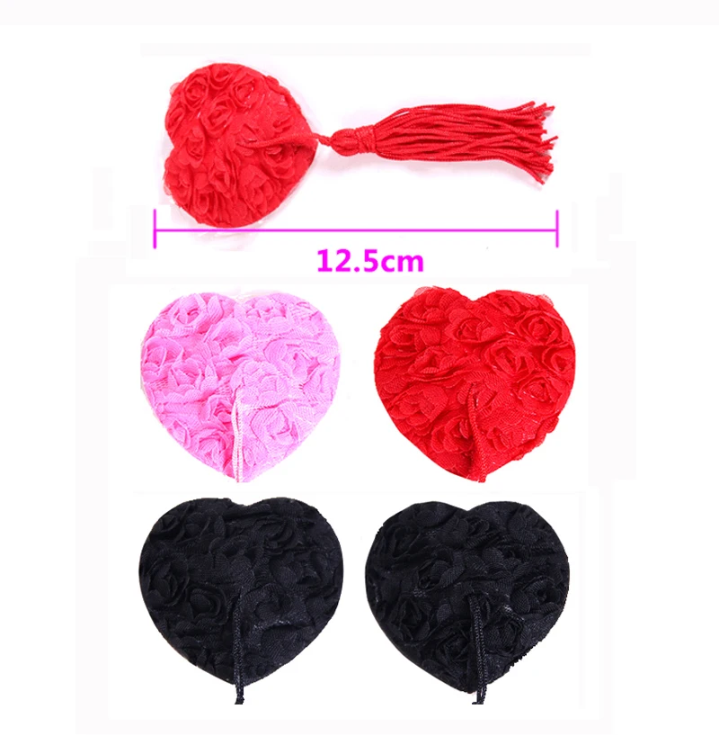  Round Flower Tassel Nipple Sticker (5)