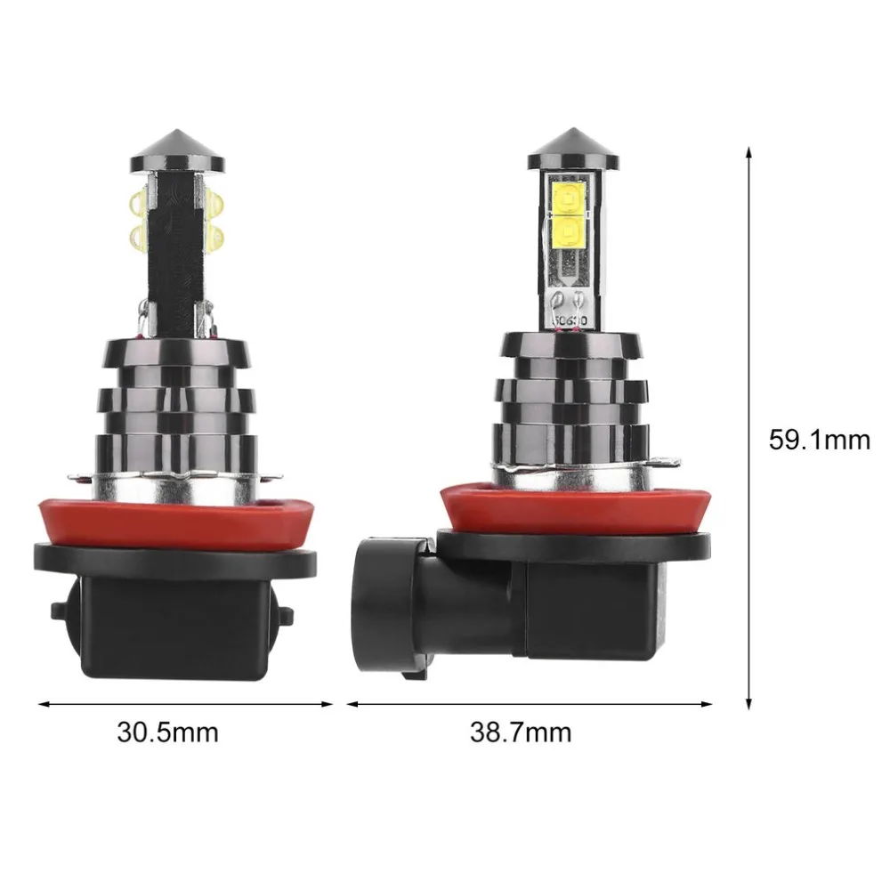 Newest 2 Pieces H11 20W Car Fog Light 4 LED 6500K Car LED Front Fog