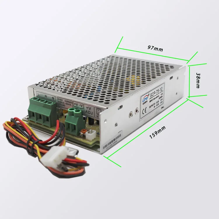 Горячая CE одобренный 75 w 12 v 5.4a зарядное устройство UPS источник питания с функцией для системы сигнализации