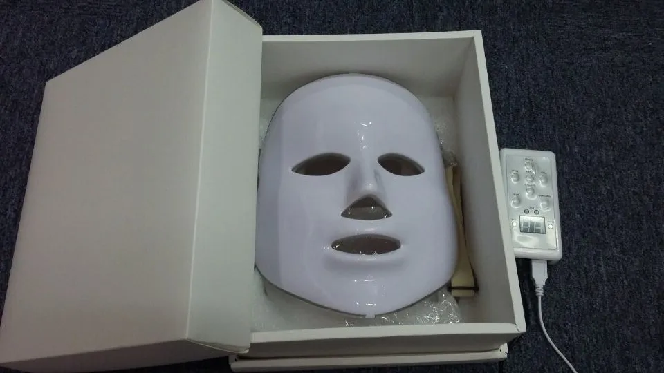 Upgraded Gold Photon LED Facial Mask Skin Rejuvenation Anti Aging font b Beauty b font Therapy