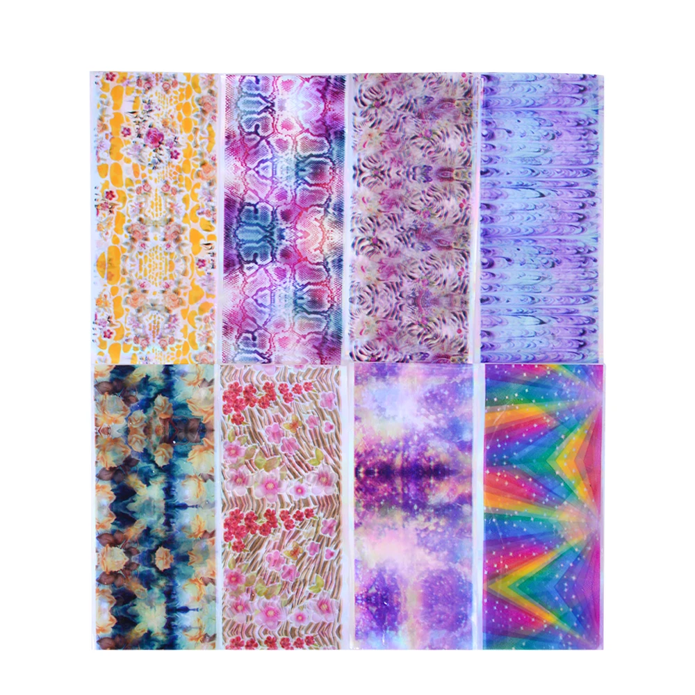 Nail Foils Nail Art Tranfer Stickers Decals Laser Nail Decorations (7)