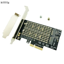 M.2 NVMe SSD NGFF для PCIE X4 адаптер M ключ B двойной Интерфейс карты Поддержка PCI Express 3,0 2230 2242 2260 2280 Размеры M2 SSD