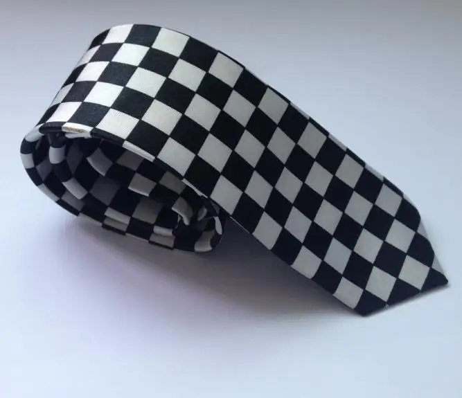 HOOYI в полоску Узкие галстуки для мужчин галстуки печати Тонкий Галстук 5 см Новое поступление одежда аксессуары - Цвет: 5cmHS