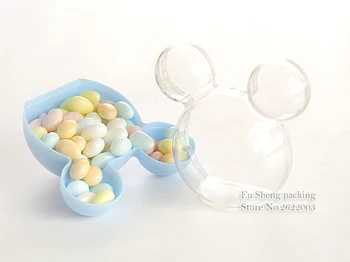 

Cute Mickey Mouse Plastic Candy Box Wedding Gifts Box Candy Package Box Baby Shower Kids Birthday Christmas Party Supplies