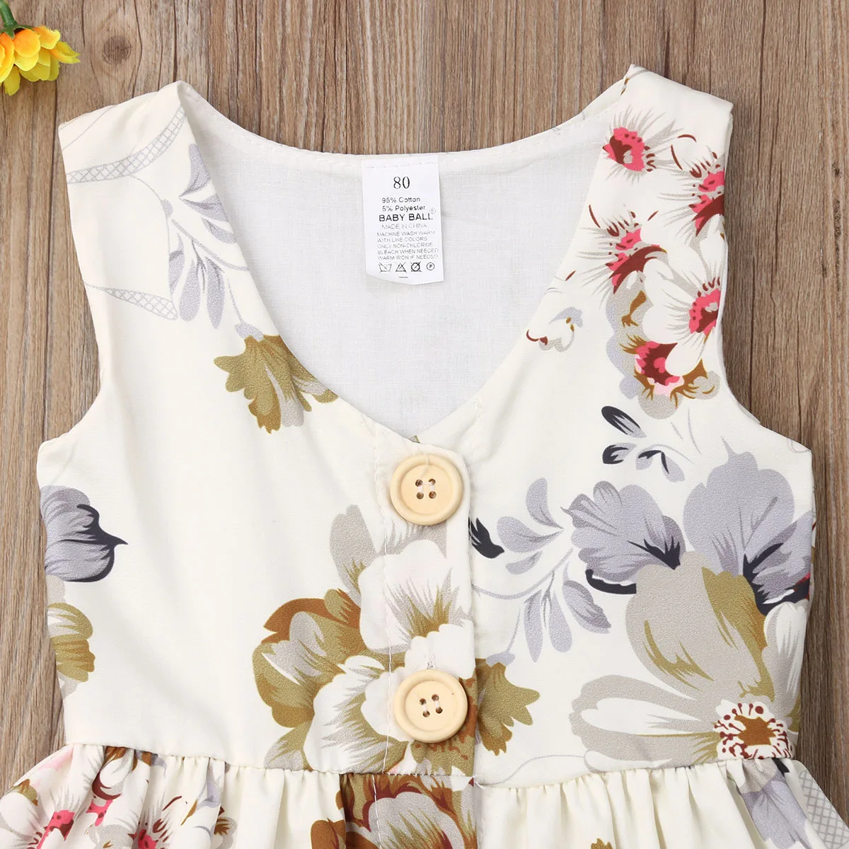 2019 New Big Little Sister Matching Sets Toddler Baby Girl Dress Romper Princess Floral Summer Clothes