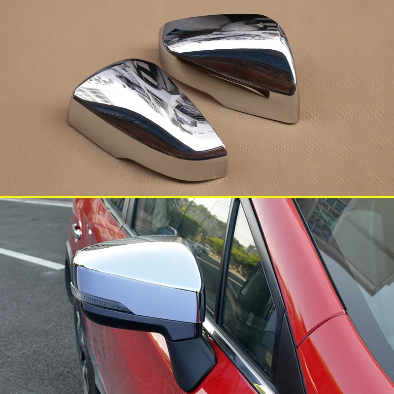 2Pcs Glossy Chrome Rearview Overlay Protective Cover For 2018 Subaru XV Crosstrek W/ Turn Light Side Mirror Trims Accessories | Автомобили