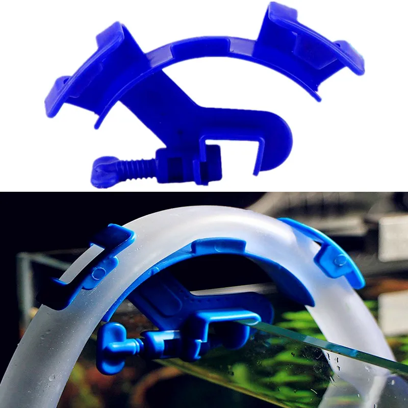 Aquarium Fish Tank Hose Holder Water Pipe Fixing Clip Holding Clamp