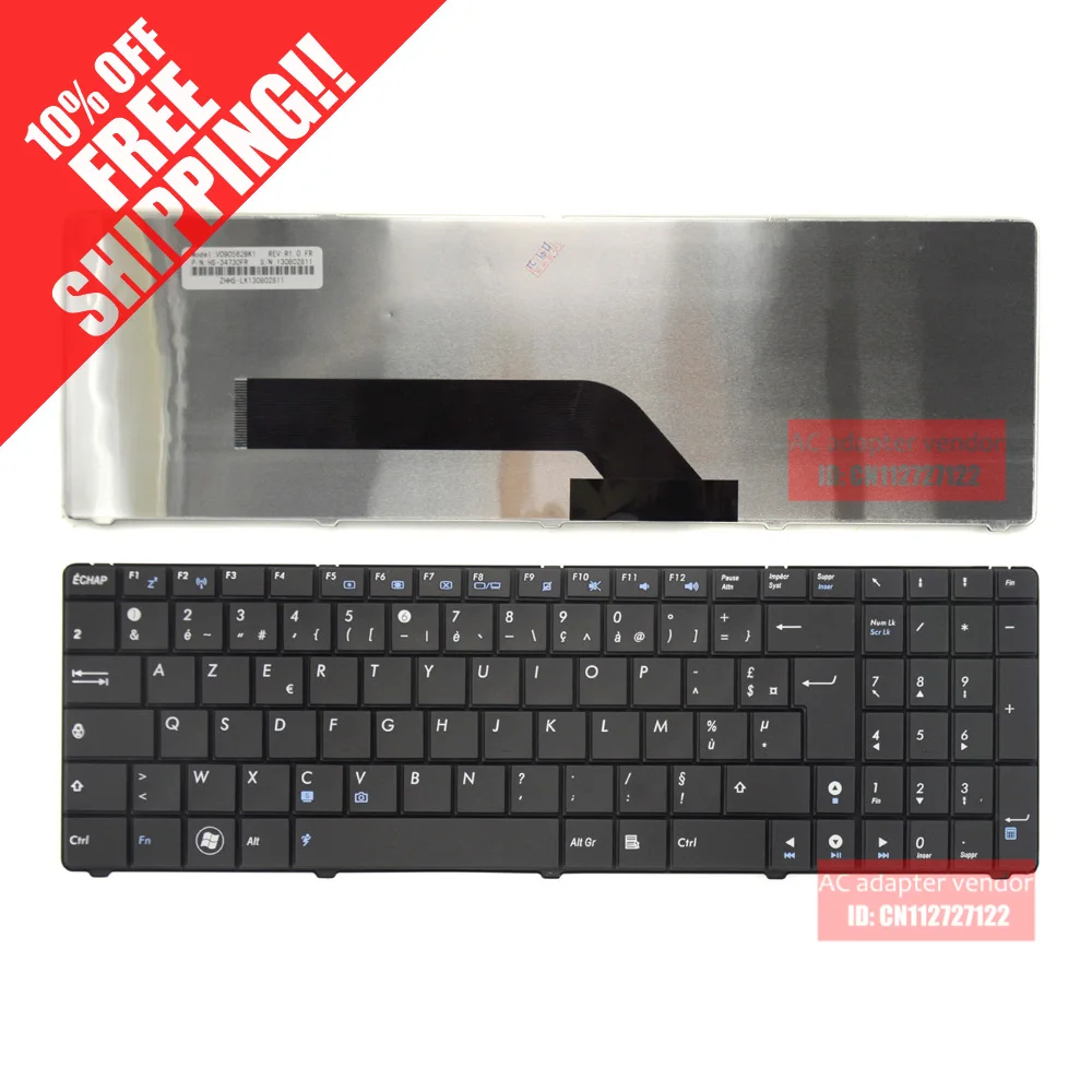 

French FOR ASUS K50 K50A X70AB X5DI X5DC X5D X5TR FR laptop keyboard