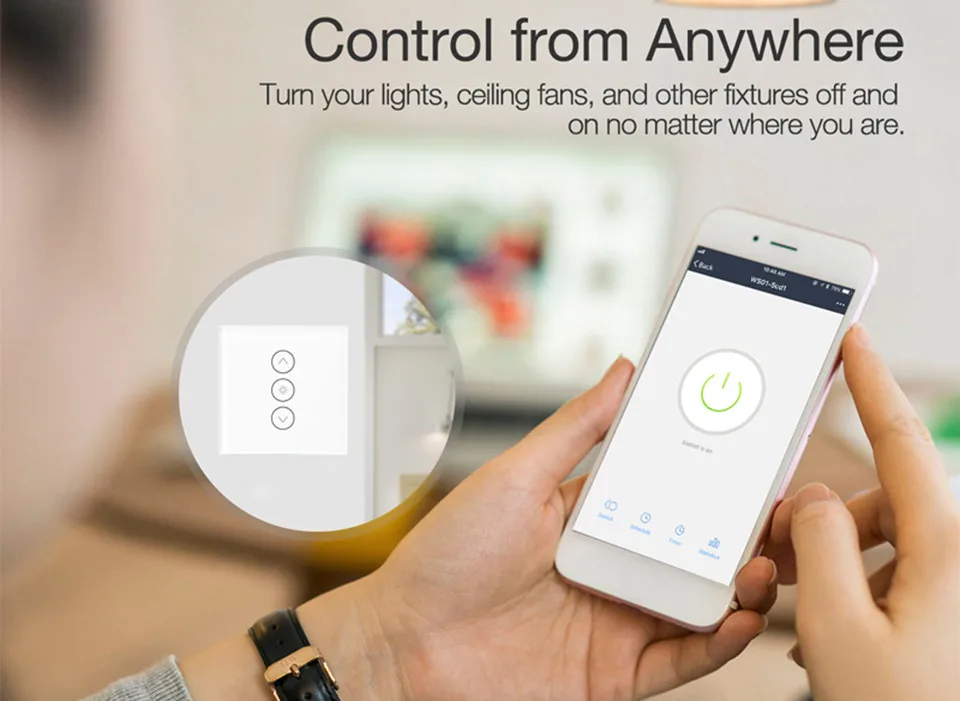 Wifi умный настенный сенсорный светильник Диммер ЕС/Великобритания/США Стандартный пульт дистанционного управления работает с Amazon Alexa и Google Home