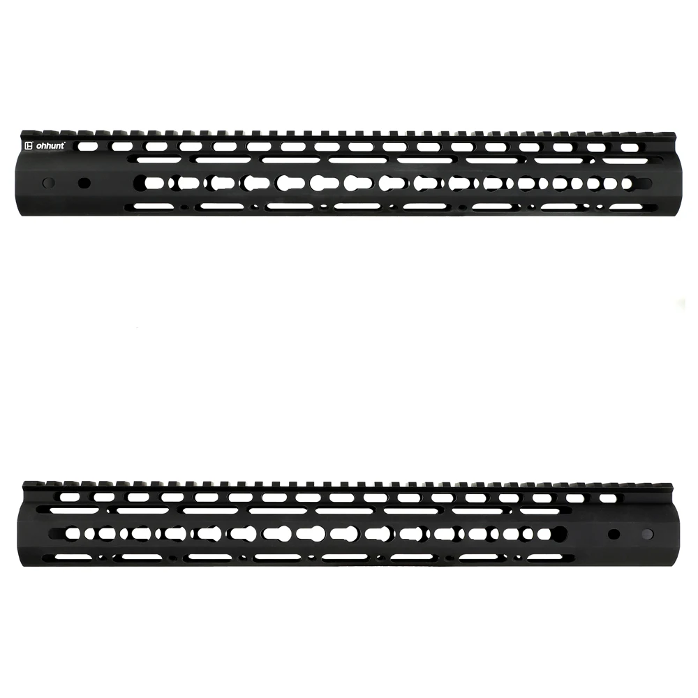 Ohhunt " 9" 1" 12" 13," 15" 1" AR15 поплавок M-LOK Handguard Пикатинни тонкий стиль стальной баррель гайка для прицела