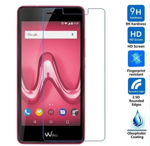Для Wiko Jerry 3 Закаленное стекло Передняя 2.5D защитная пленка 9H Взрывозащищенный ЖК