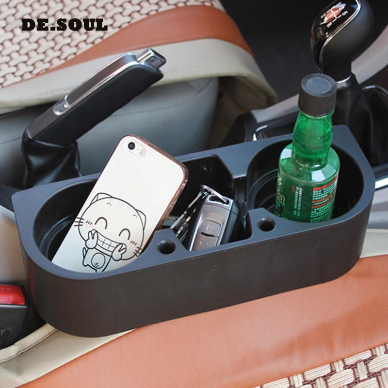 

Car Cushion Organizer Case Pocket Car Seat Side Slit For Wallet Phone Coins Cigarette Keys Cards Cups Car Cushion Storag