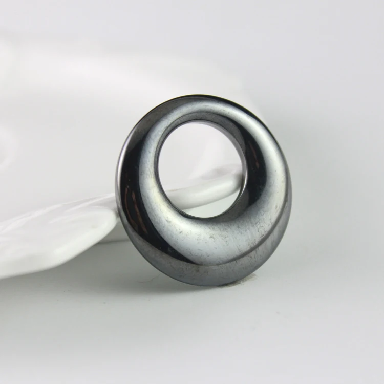hot sale fashion hematite circle pendant accessories diy accessories  HP1030 3