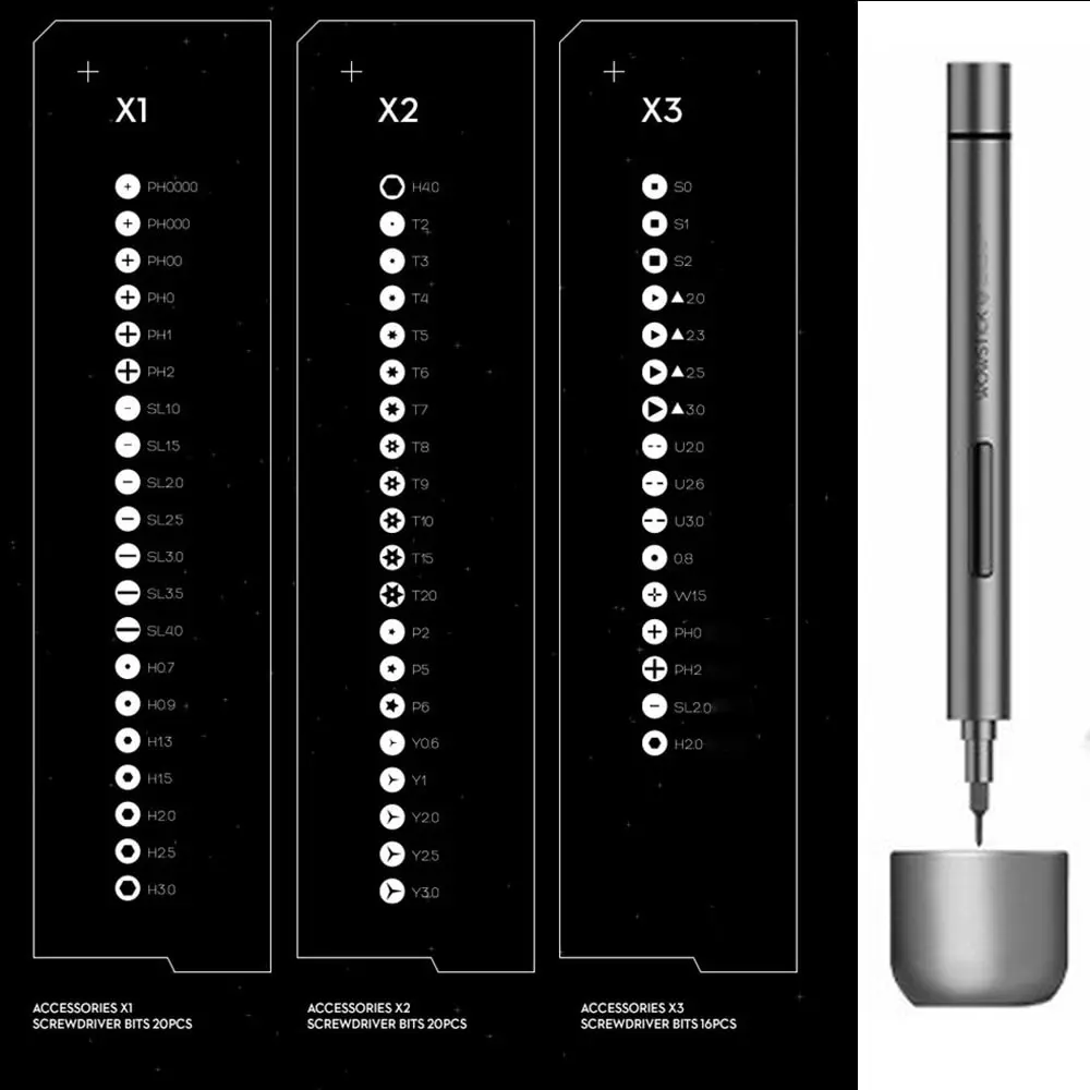 Wowstick 1F + мини точность шуруповёрты беспроводные мощность Набор отверток DIY Tool Kit с светодиоды на батарейках