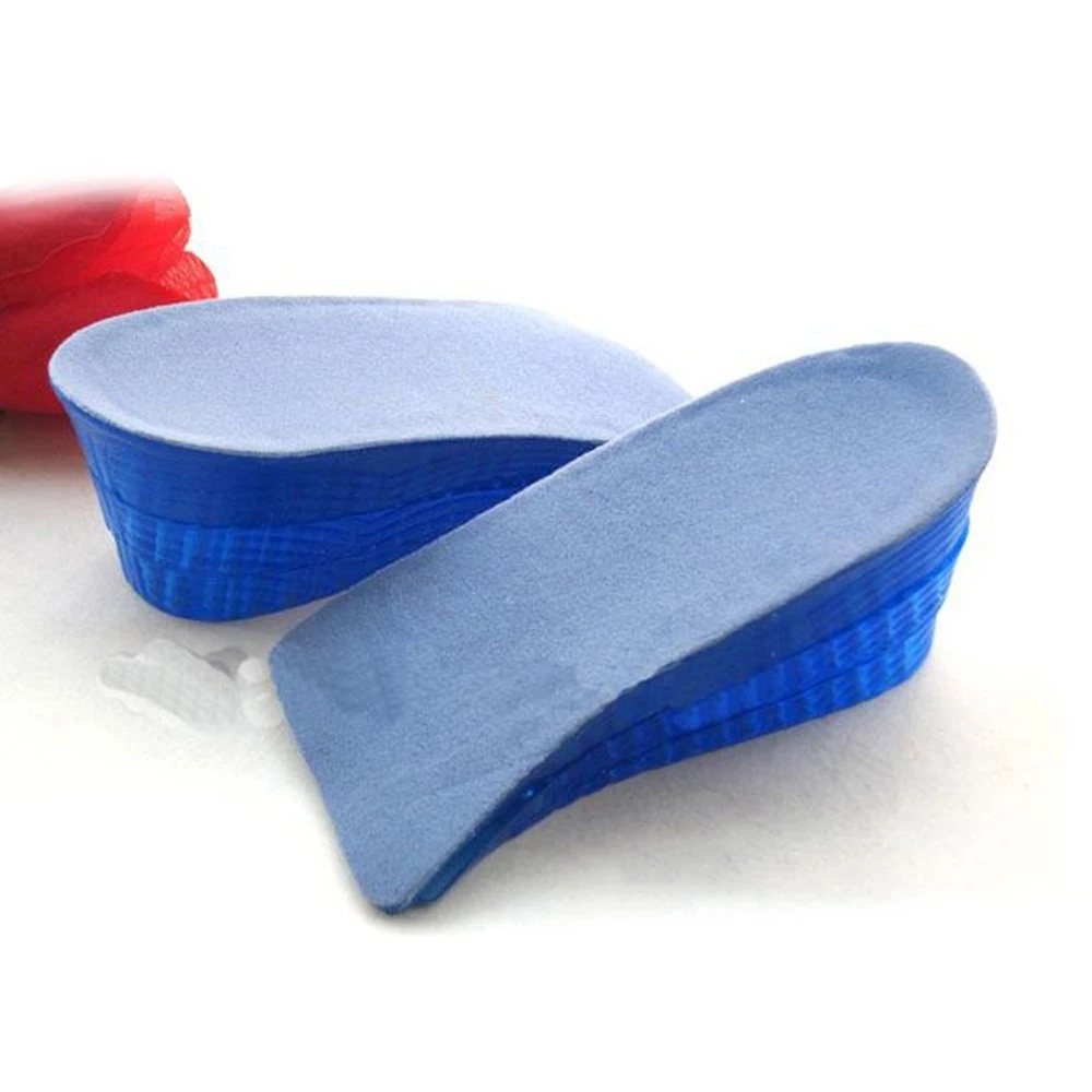 

Velvet double-layer half pad height insoles for men and women models comfortable soft two-layer invisible inner honeycomb half i