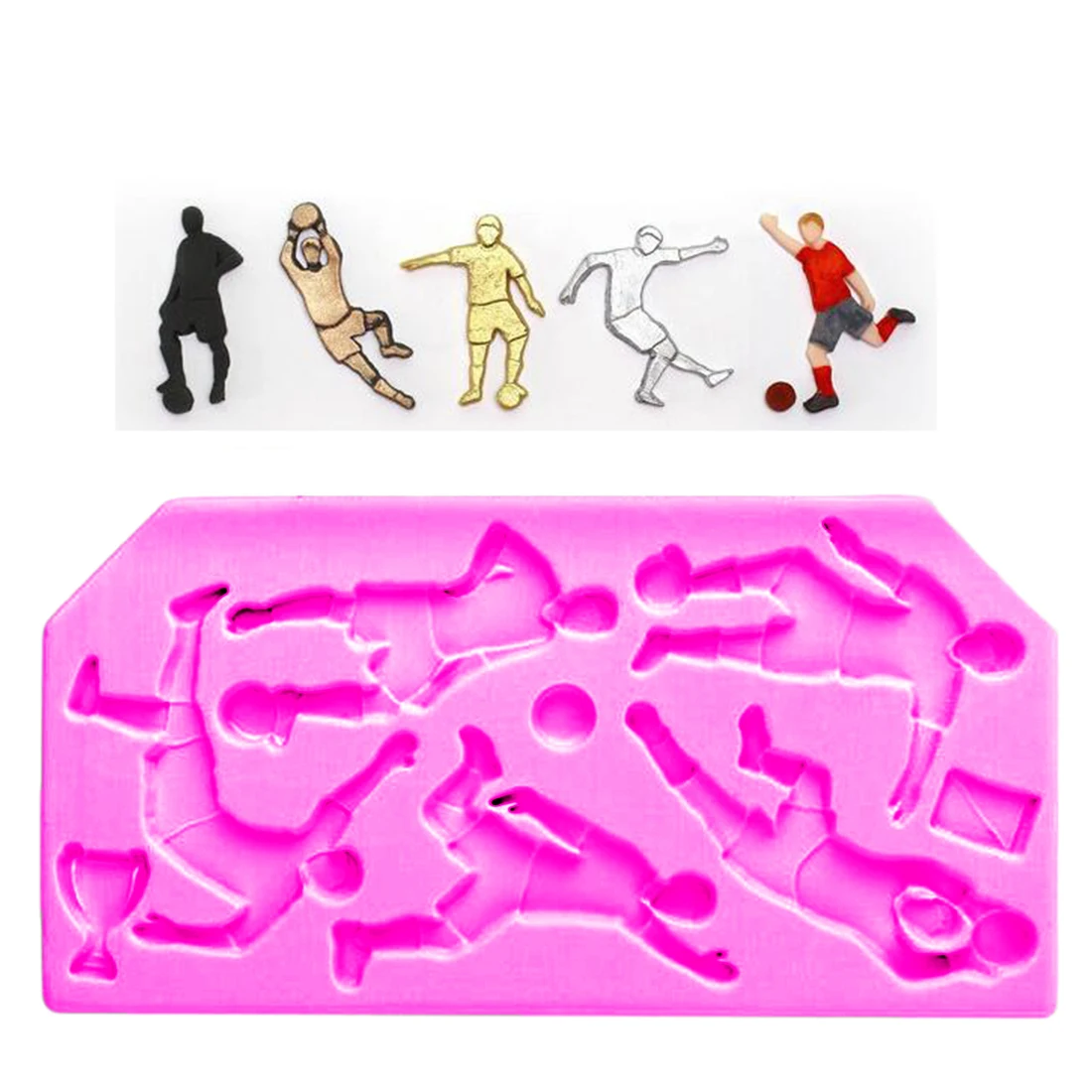 

Good Sport Baseball Golf Soccer Rugby Football Fondant Cake Molds Chocolate Mould Baking Sugarcraft Decoration Tool