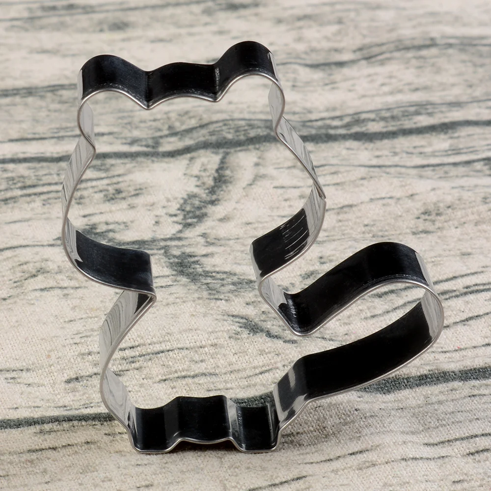 

1pc Stainless Steel Biscuit Mould Raccoon Shape Fondant Cake Mold DIY Sugarcraft 3D Pastry Cookie Cutters Cake Tools