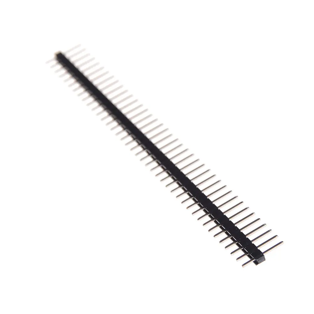 20pcs Single Male Pin Header Electronic Part Elektronik For Arduin 1x40 Row 2.54 Breakable 40 Pins Connector Strip Board Module