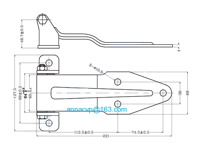 truck trailer door hinge trailer parts (8)