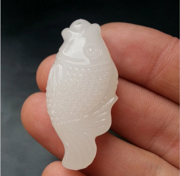 Natural Jade Hetian Jade Small Jade Pendant in Charms From Jewelry