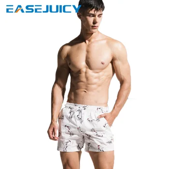

Summer bathing suit Men's board shorts swimming suit swimwear liner plavky joggers hawaiian bermudas printed beach shorts mesh
