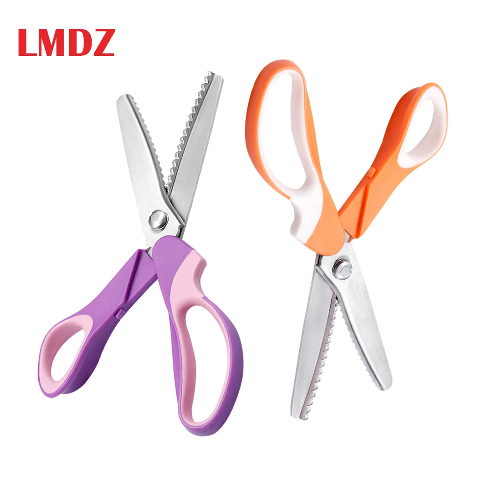 LMDZ 1 шт. 5 мм Швейные ножницы для рукоделия ножницы Pinking портновские ножницы ремесленные ножницы текстильные зигзагообразные ножницы для шитья