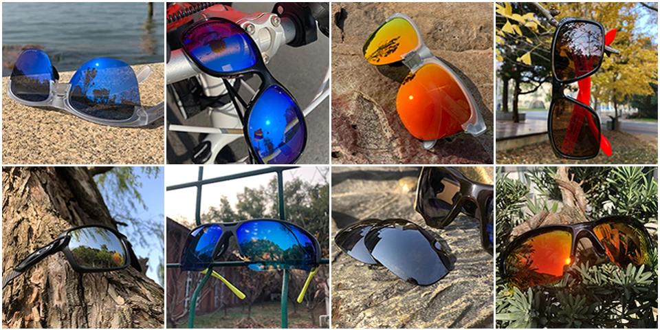 Glintbay, 2 пары поляризованных солнцезащитных очков, Сменные линзы для солнцезащитных очков, солнцезащитные очки для Окли триггермана, красные и голубые