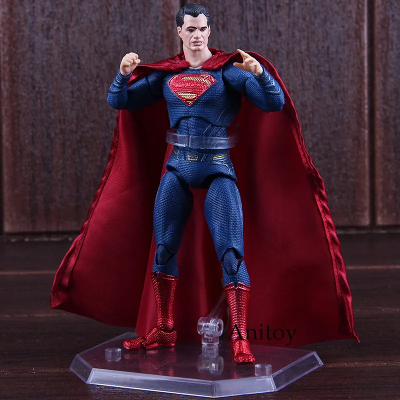 Лига Справедливости Супермен фигурка ПВХ Медиком игрушка MAFEX № 057 фигурка Коллекционная модель игрушки для мальчика 16 см