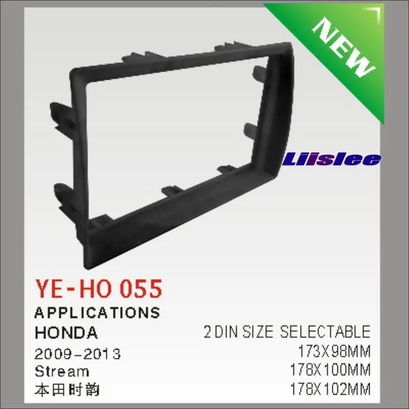 

Liislee For Honda Stream 2009~2013 Car Stereo Radio ABS Fascia Plate Panel Frame Kit Stereo Facia Surround Install Trim Fit Dash