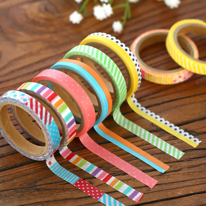 

18 pcs/Lot Vintage pattern masking tapes Slim deco paper washi tape for DIY album scrapbook Stationery school supplies CJ872
