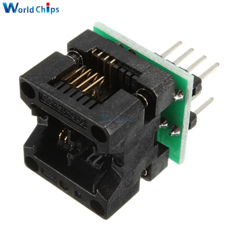 SOIC8 SOP8 К DIP8 IC гнездо с широким сиденьем 150mil 200mil программатор разъем адаптера