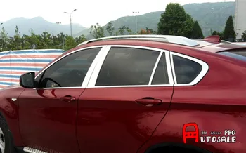 

Full Set Stainless Window Sill Trim with Center Pillar 20pcs For BMW X6 E71 2009 2010 2011 2012 2013 2014