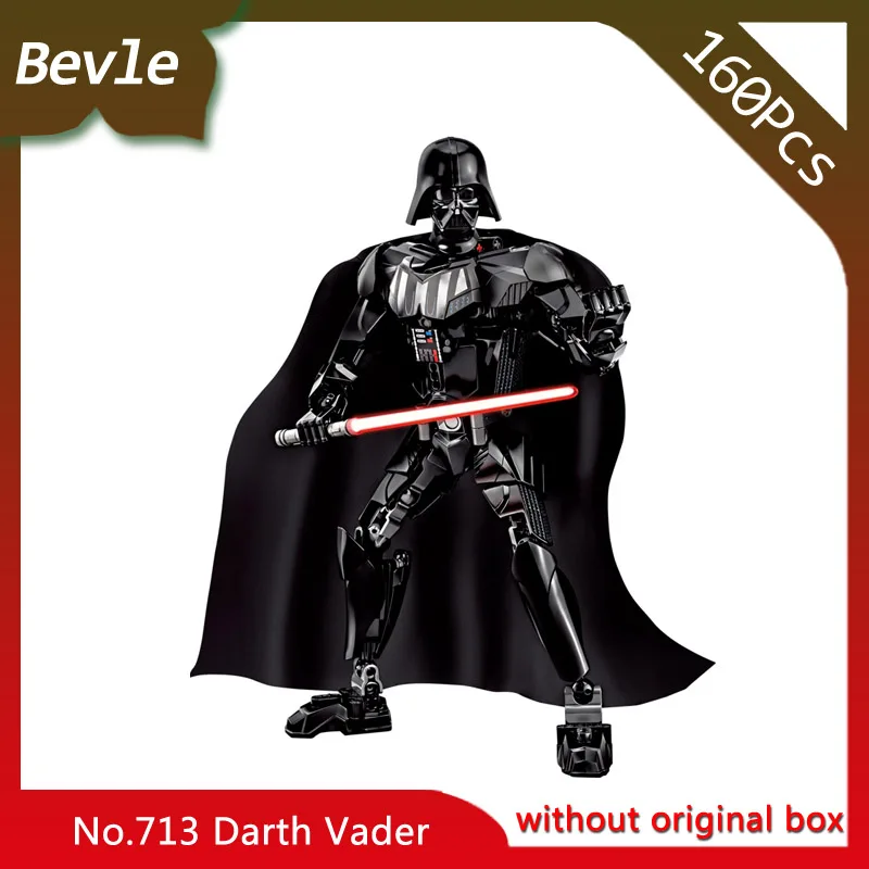 

Bevle Store KSZ 713 160Pcs Star Wars Series Action Figure Darth Vader Model Building Blocks Set Bricks Toys Lepin 75111