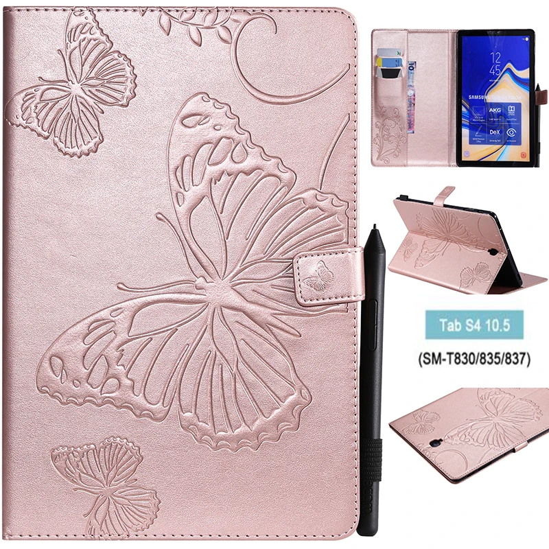For Samsung Galaxy T830 T835 T837 Tab S4 10.5 Inch Flat Cases Tablets Case Luxury Ultra Slim Magnetic Smart Flip Stand PU Cover |