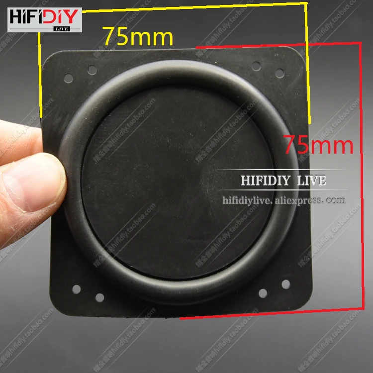 HI FI DIY LIVE AUDIO 75x75 мм новинка 3 5 дюймовая басовая акустическая пластина пассивный