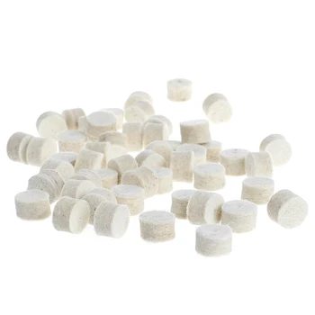 

50 Pcs 13mm Wool Felt Polishing Buffing Wheel Grinding Pad + 4Pcs 3.15 mm Shank