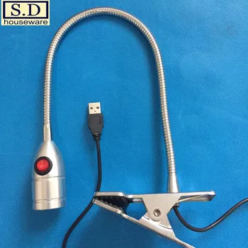 

Portable USB Lighting Desktop LED Clip Light Adjustable Hose Illuminator Student Table Lamp Equipment and Equipment Lighting