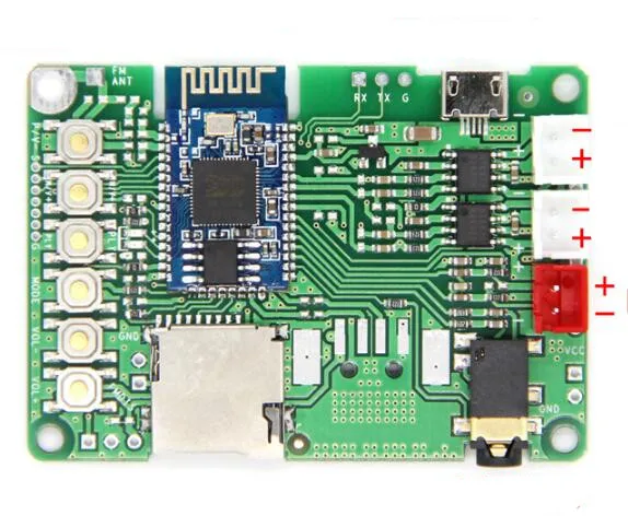 BK8006 Bluetooth стерео усилитель мощности плата AUX вход TF карта английская Подсказка на