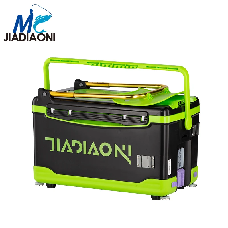 JIADIAONI 30L 5.5kg Plastic Multifunction Fishing Tackle Boxes Portable Fishing Box Seat