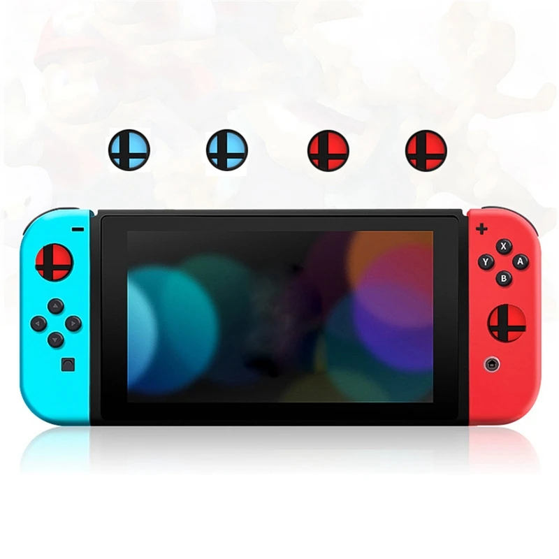 4 шт. противоскользящие аналоговые стики для консоли Nintendo Switch Ns силиконовые