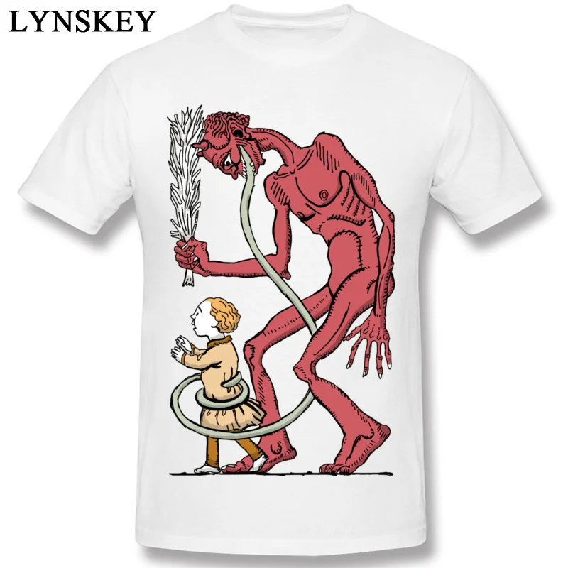 Fitted Leisure T-shirts Summer/Fall All Cotton Crew Neck Tops T Shirt Short Sleeve Street krampus Tee Shirt Top Quality white