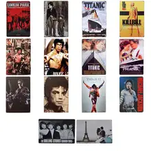 Винтажные металлические жестяные пластины со знаками, наклейки на стену, Декор, Жестяная Табличка, персонаж фильма, знак Ретро, железный постер, картина 30X20 см, H3