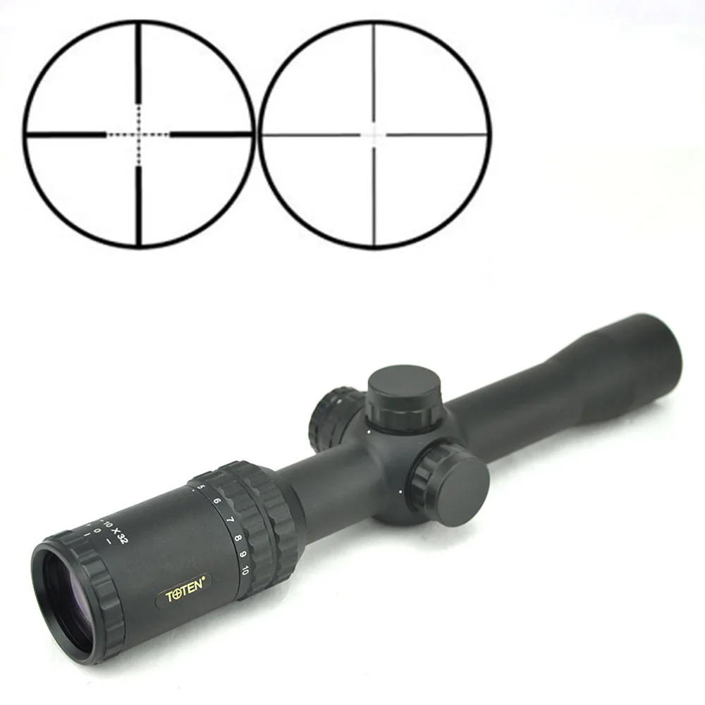 

TOTEN 2-10x32QZ Riflescope First Focal Plane Powerful Target Shooting Tactical FFP Rifle Scope Hunting Scope