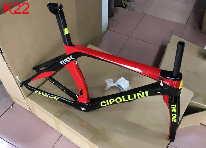 Perfect 2018 newest carbon road bike frame black grey Cipollini RB1K THE ONE Carbon Road Frame free shipping di2 bike carbon road frame 21