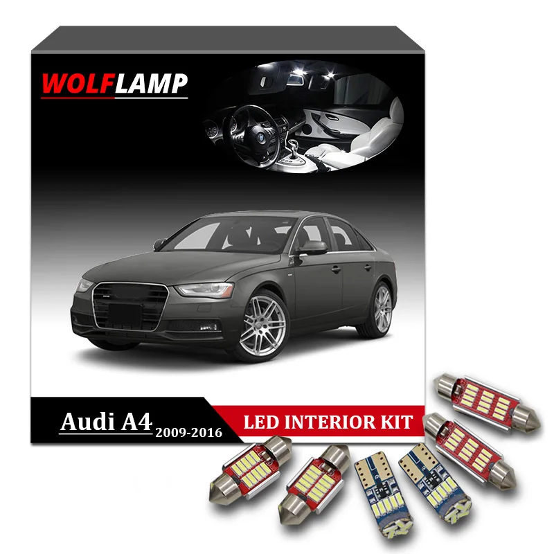 Audi A4 B8 501 W5W Blue Interior Courtesy Bulb LED High Power Light Upgrade