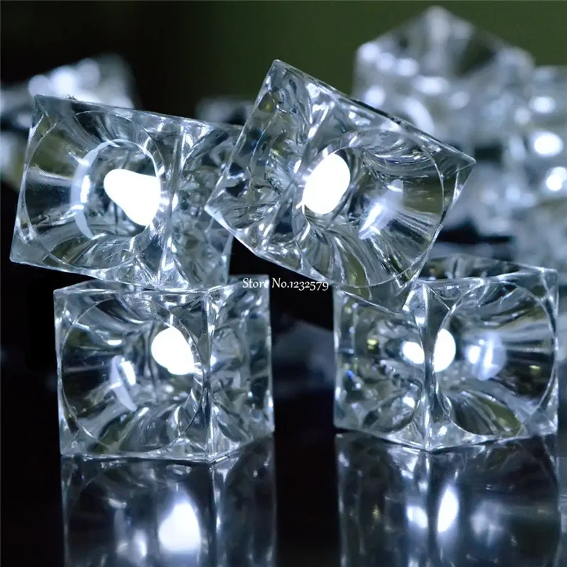 Waterproof 20ft 6m 30 Led Solar Powered Ice Cube Fairy