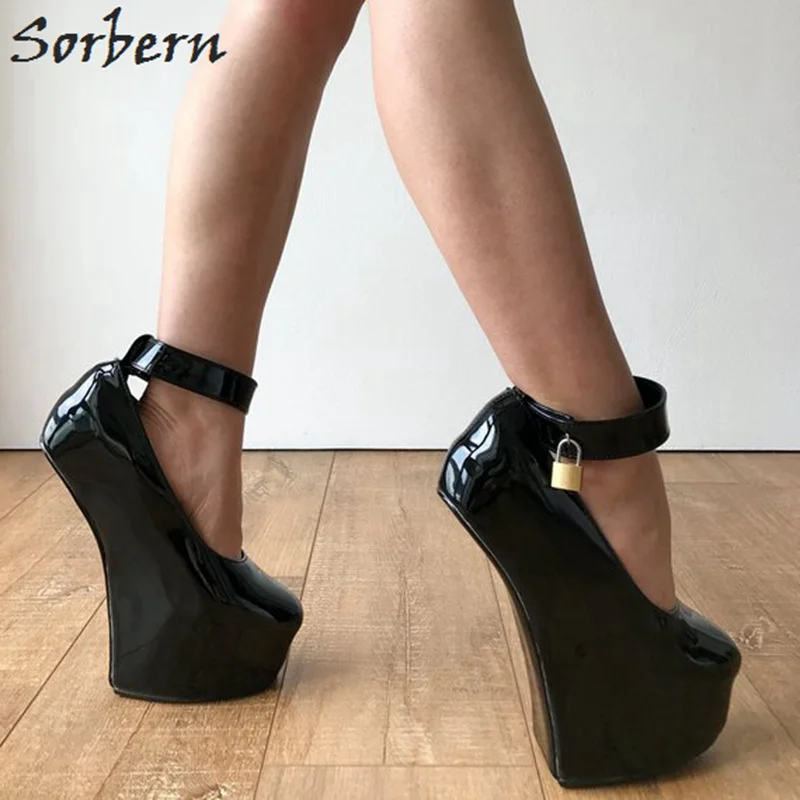 Tobillo Mujeres Sorbern De Plataforma 2019 Talones Tacón En Alto custom Nuevo Las Color Zapato El Correa Plataformas Hebillas Mujeres Zapatos Señoras Sexy Black qqrpFt