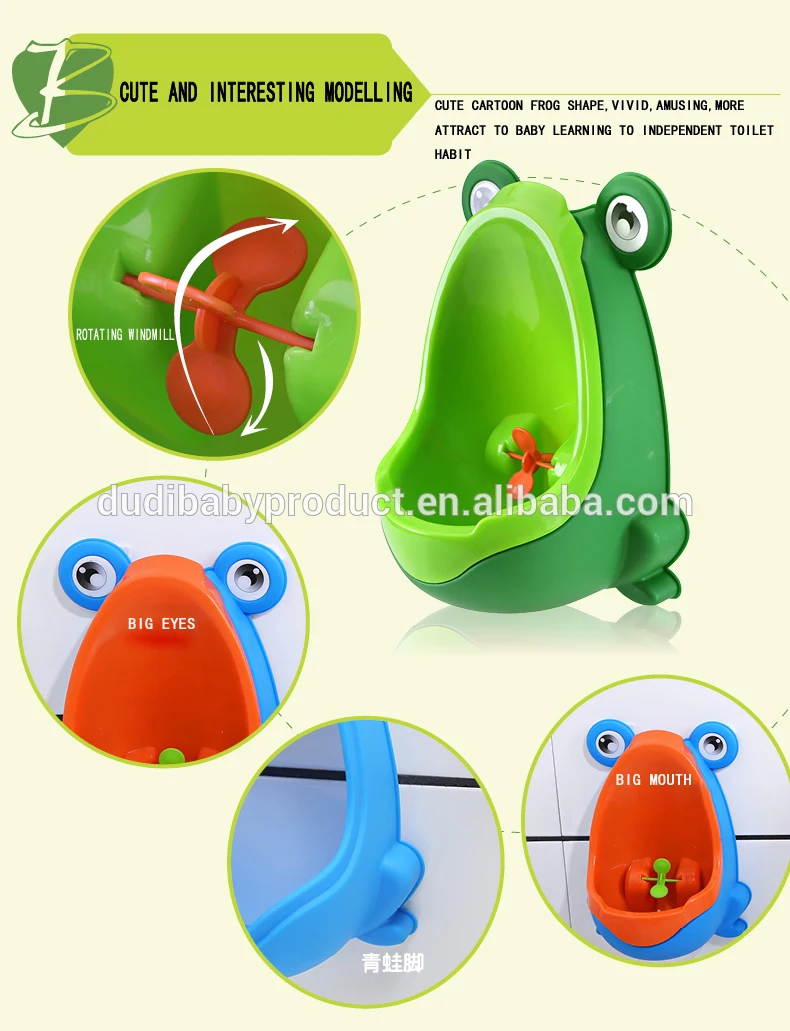 Новое поступление детские горшок для мальчика Туалет Обучение лягушка детей вертикальный писсуар обувь для мальчиков Penico Пи младенческой